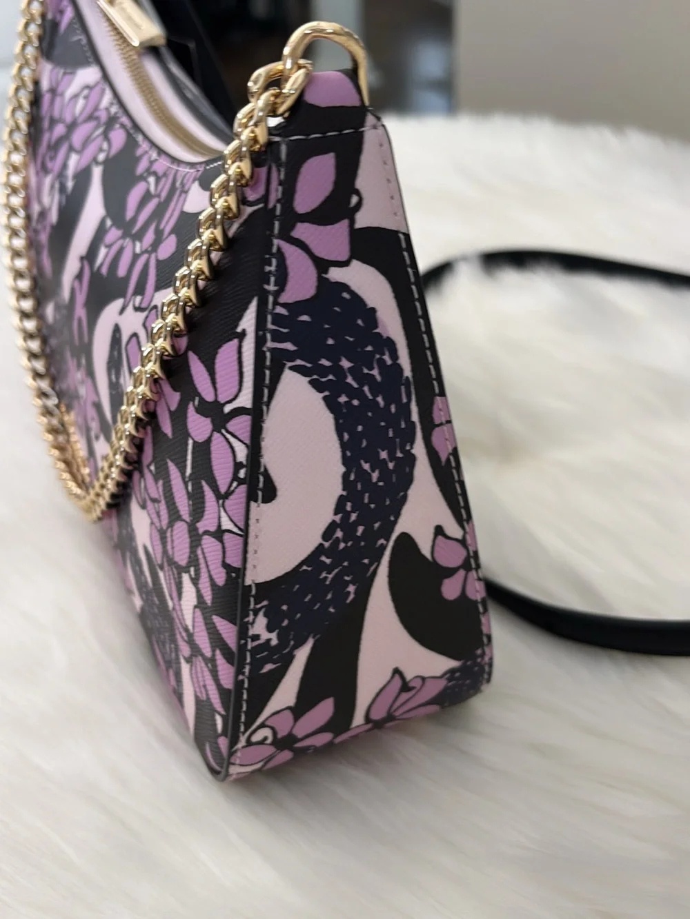Kate Spade New York SNAKE GARDEN PRINTED MEDIUM CONVERTIBLE CROSSBODY
